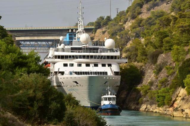 Corinth Canal - Modern sailings - Early 21st century